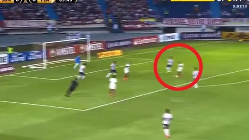 Así fue el gol de Eveton Ribeiro en el estadio Metropolitano.