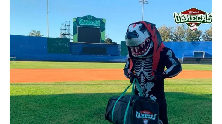 Tibu deja el futbol para ser una de las mascotas más simpáticas del béisbol.