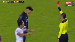 Lo que le faltaba a River: expulsado Bologna tras evitar un gol de Liga