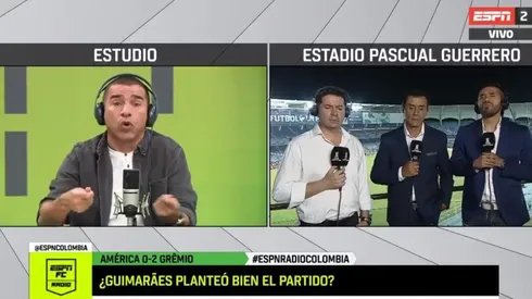 El cruce, en vivo, entre Víctor Aristizábal y Fabián Vargas por la derrota de América en la Libertadores.