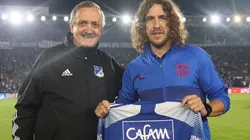Puyol no despreció a Millonarios: hizo el saque de honor en El Campín