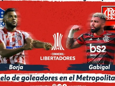 Junior monta el "duelo de goleadores" letales: 'Gabigol' vs. Miguel Ángel Borja
