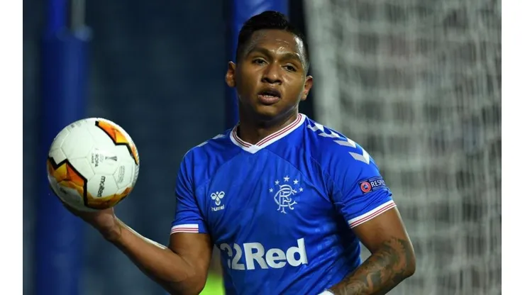 Alfredo Morelos, jugador del Rangers de Escocia.