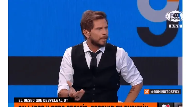 Foto de Sebastián Vignolo, periodista de Fox Sports.