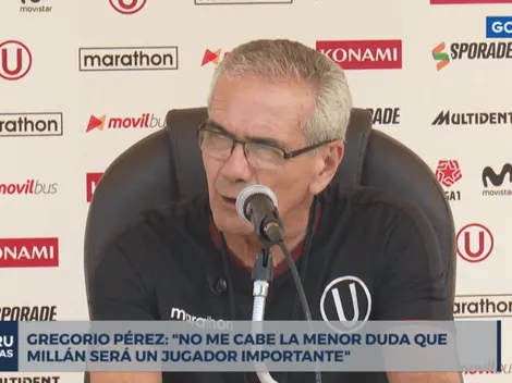 Su pupilo: Gregorio Pérez calentó el Clásico y habló de Bengoechea