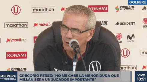 Gregorio Pérez llegó a la U en diciembre del 2019.