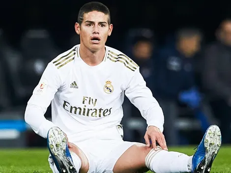 ¿Qué se hizo ahora? James sorprendió con nuevo look en camerino del Madrid