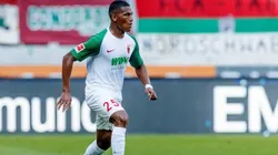 Carlos Gruezo durante su partido ante Borussia Mönchengladbach.