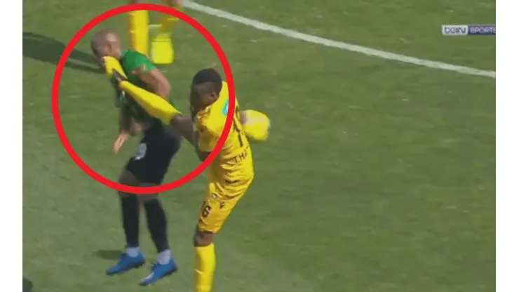 La patada criminal que le dieron a un jugador colombiano en Turquía