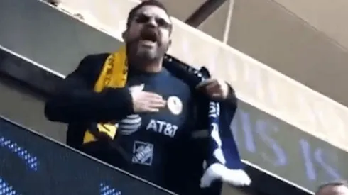 Aficionado del América asiste a ver al Wolves de Jiménez