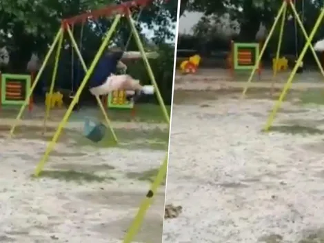Video viral: no te atrevas a jugar en estas hamacas diabólicas