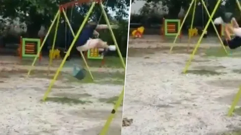 Video viral: no te atrevas a jugar en estas hamacas diabólicas