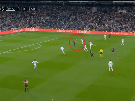 Busquets metió un pase en Modo Dios, pero Messi perdió en su primer mano a mano con Courtois