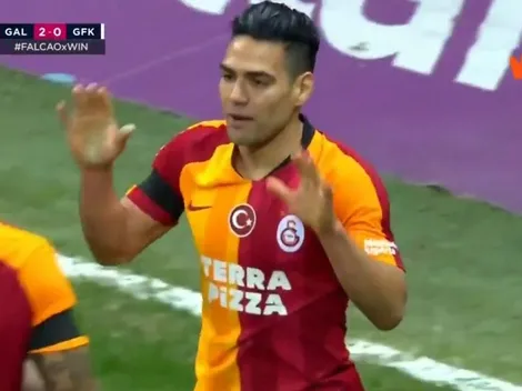 Sigue dulce el Tigre: así fue el nuevo gol de Falcao con el Galatasaray