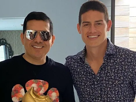 Sin Clásico, James aprovechó para irse de cena con Peter Manjarrés