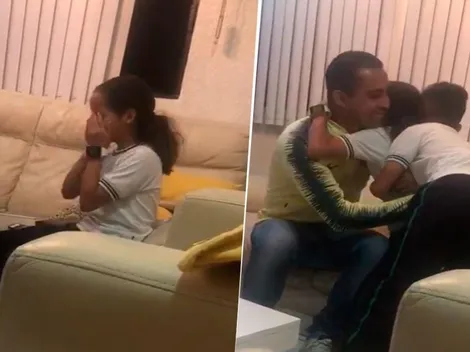 Video emotivo: Niña llora al enterarse que la invitaron a la cancha de América