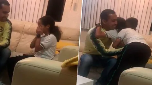 Una niña fue invitada al partido de América y lloró de felicidad.