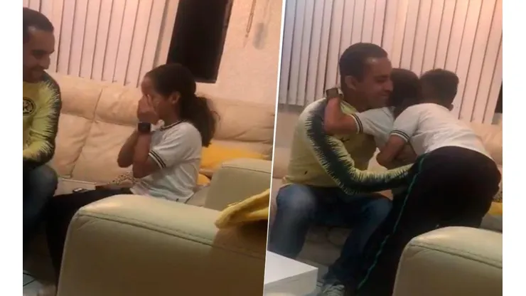 Una niña fue invitada al partido de América y lloró de felicidad.