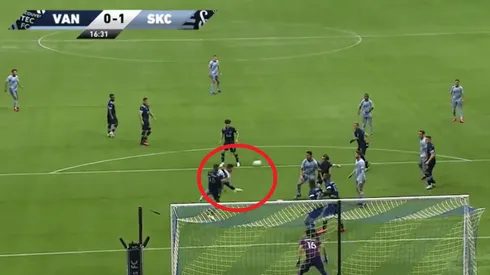 El mexicano anotó su primer gol en la MLS.