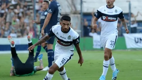 Matías García luego de marcar su tanto.