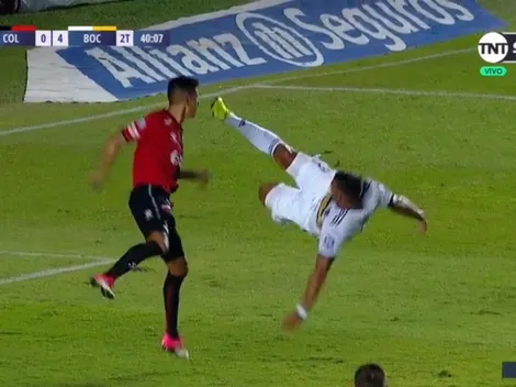 A Wanchope le cayó el espíritu de Ibrahimovic y clavó un golazo de tijera