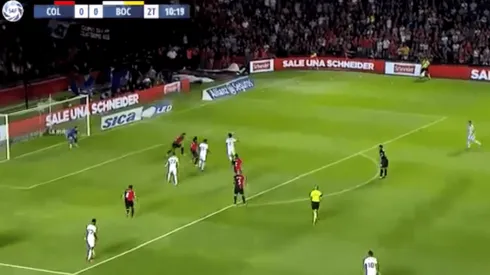 Era el peor de Boca, pero Pol Fernández la durmió de pecho y puso el 1-0