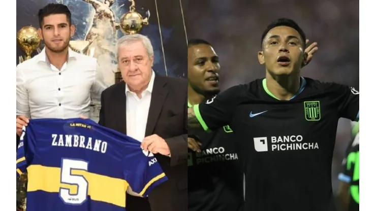 Carlos Zambrano aún no debuta en Boca Juniors.