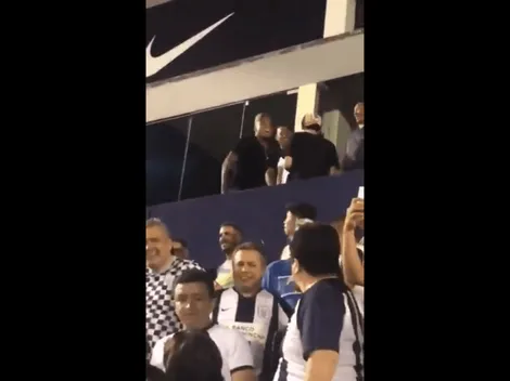 Gómez fue captado bailando y cantando una canción contra la U en Matute