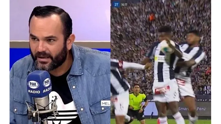 Coki consideró que mano de Ascues fue clara.