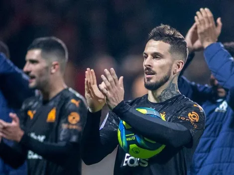 Benedetto subió foto tras su hat-trick y De Paul le comentó