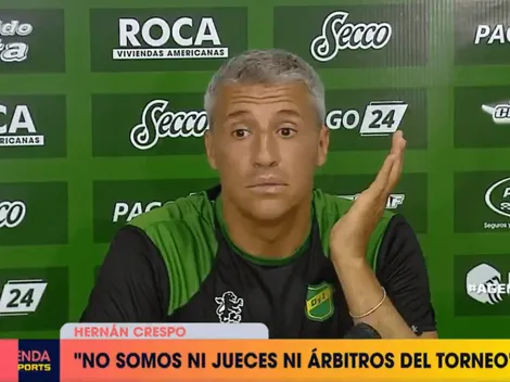 Crespo se sacó cuando le preguntaron si va a 'salir a ganar' contra River