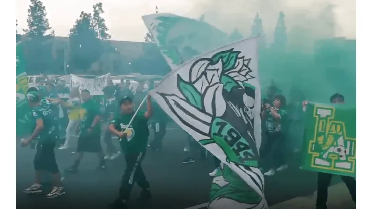 ¡Impactante! Fanáticos de León tiñen Los Angeles de verde