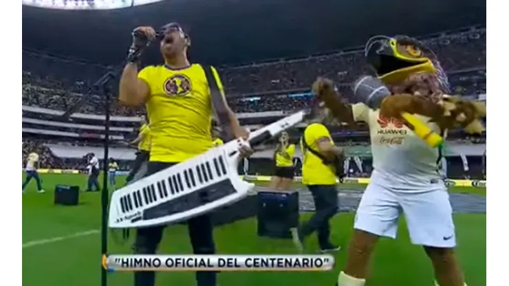 Matute compuso e interpretó el polémico himno del Centenario del América.