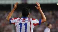 Raúl Jiménez con el Atlético de Madrid