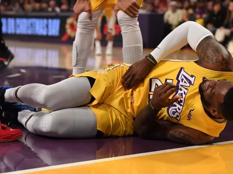 LeBron James se volvió a lesionar la ingle