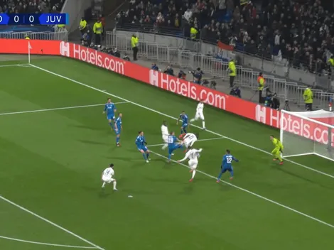 Hermosa jugada colectiva y Lyon le gana 1-0 a Juventus por la Champions