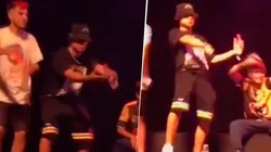 Video: el bailecito de Trueno en el minutazo de Dtoke en FMS Internacional