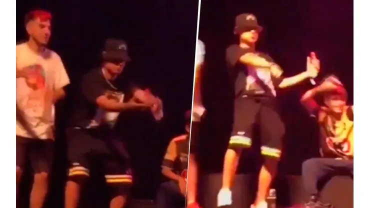 Video: el bailecito de Trueno en el minutazo de Dtoke en FMS Internacional
