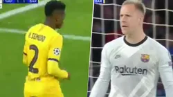 El grito de ter Stegen en pleno partido que se volvió viral