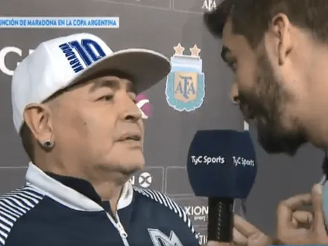 La épica respuesta de Maradona sobre darle un abrazo a Riquelme