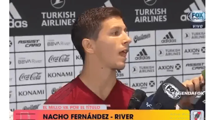 Foto de Ignacio Fernández, jugador de River.