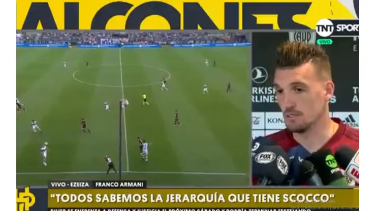 Foto de Franco Armani, arquero de River.