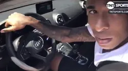 Así llegó Sebastián Villa al último entrenamiento de Boca Juniors.