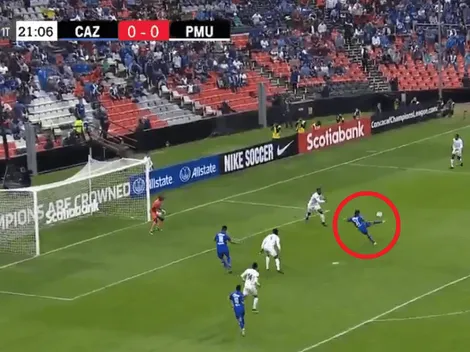 Golazo de Orbelín Pineda para que Cruz Azul le esté ganando a Portmore United