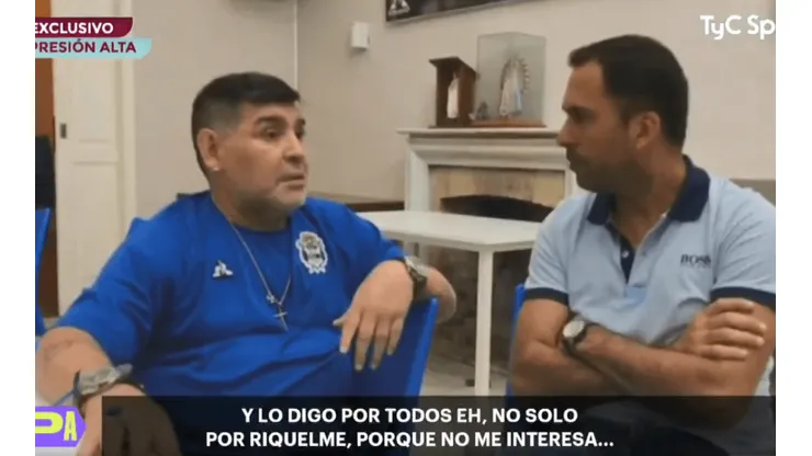 Maradona respondió: "No me interesa que me den una plaqueta"