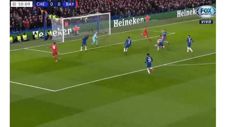 El primer tanto de Bayern Munich en Inglaterra.