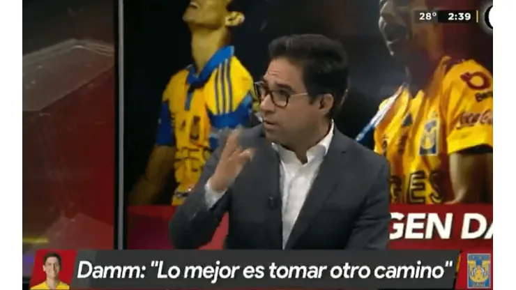 Heliodoro Hinojosa: "Damm fue víctima en Tigres"