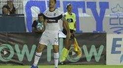 El festejo de Lucas Licht luego de su golazo.