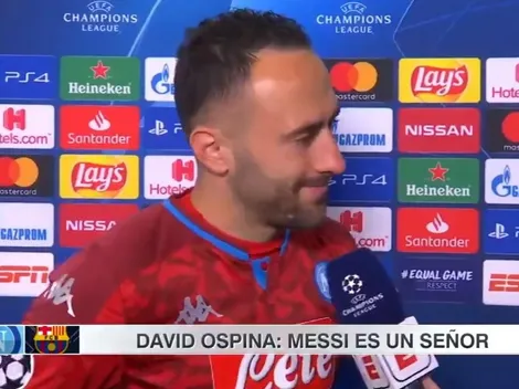 "Messi es todo un señor": así habló Ospina tras el 'totazo' que le pegó la Pulga
