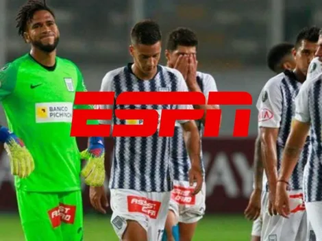 ESPN se equivocó y le cambió el escudo a Alianza Lima